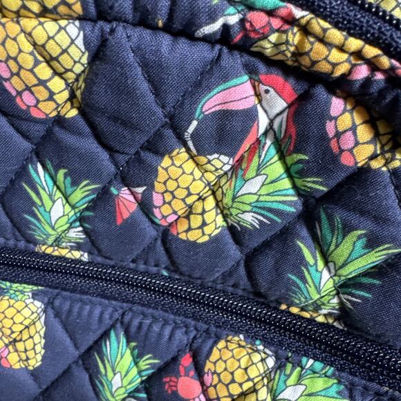 VERA BRADLEY Mini Backpack Purse Toucan Party Pineapples Bookbag Quilted NWOT - Picture 3 of 9